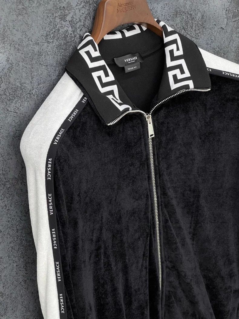 Versace VERSACE Greek Key Velvet Jacket - dmc Size US S / EU 44-46 / 1 - 6 Thumbnail