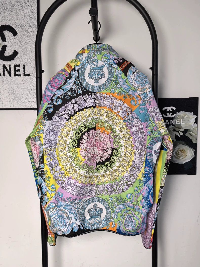 Versace Versace Floral Nylon Jacket - dmc Size US S / EU 44-46 / 1 - 2 Thumbnail