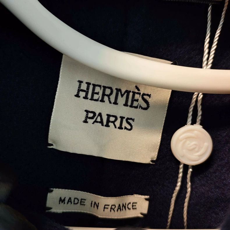 Hermes Hermes Cashmere Wool Coat Navy 38 - dmc Size US S / EU 44-46 / 1 - 3 Thumbnail