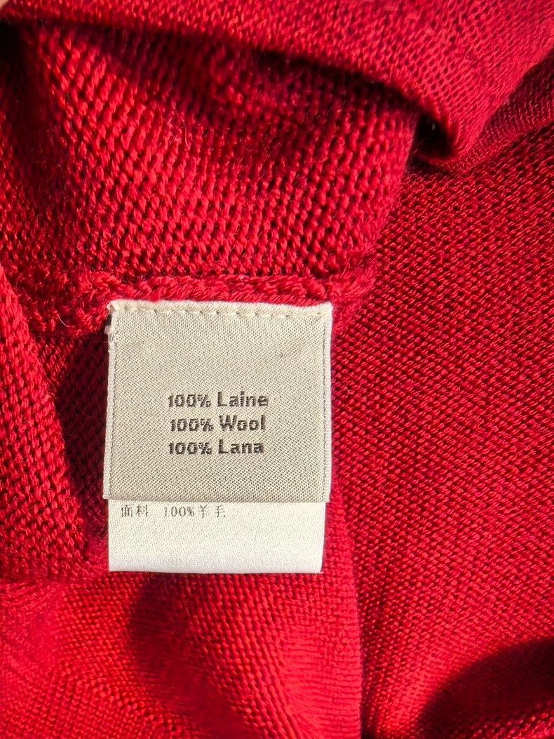 Hermes Hermes Red Wool Knit Cardigan M - dmc Size US M / EU 48-50 / 2 - 4 Thumbnail