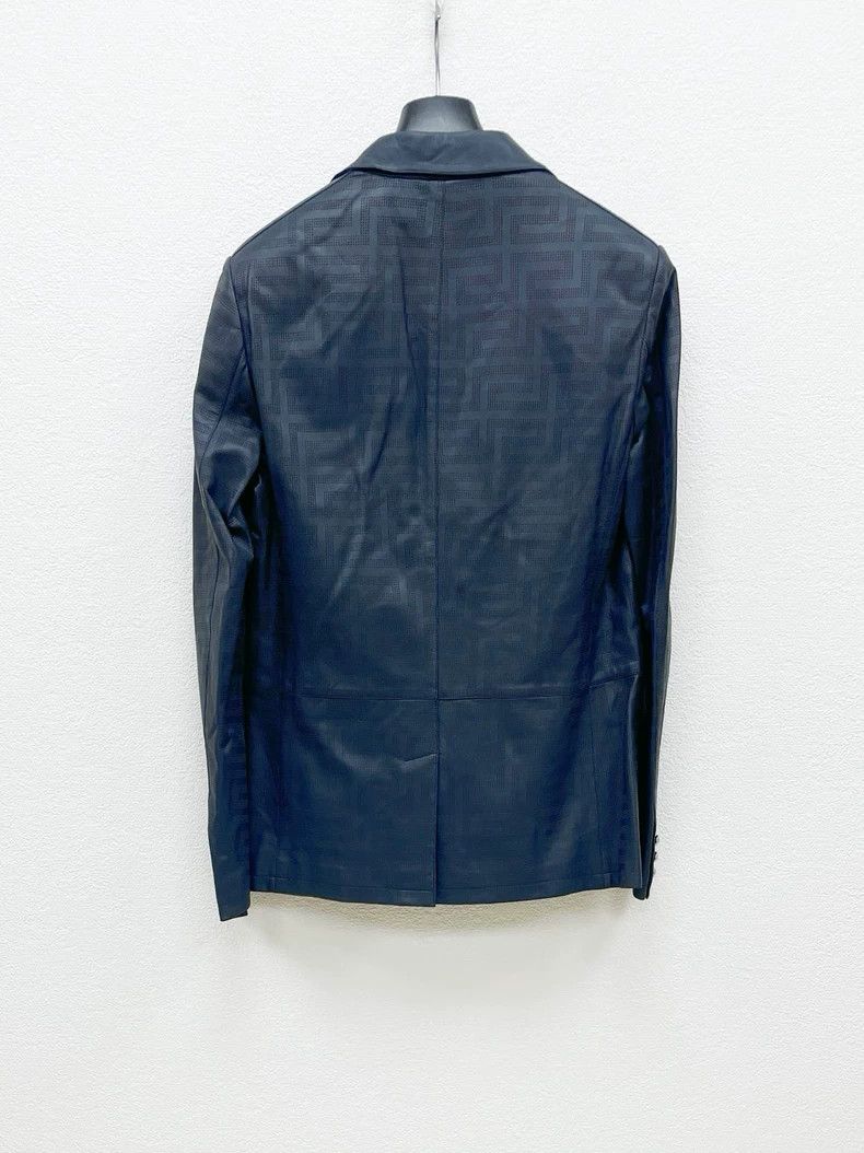 Versace Versace Medusa Silver Buckle Leather Jacket - dmc Size US M / EU 48-50 / 2 - 2 Thumbnail