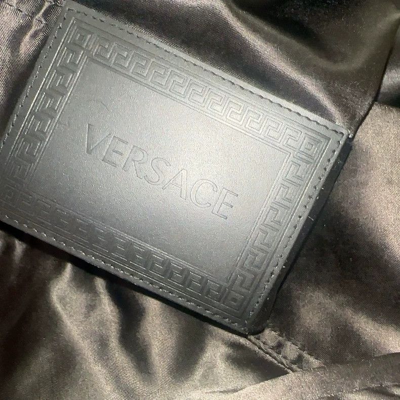 Versace Versace Black Leather Jacket M - dmc Size US M / EU 48-50 / 2 - 4 Thumbnail