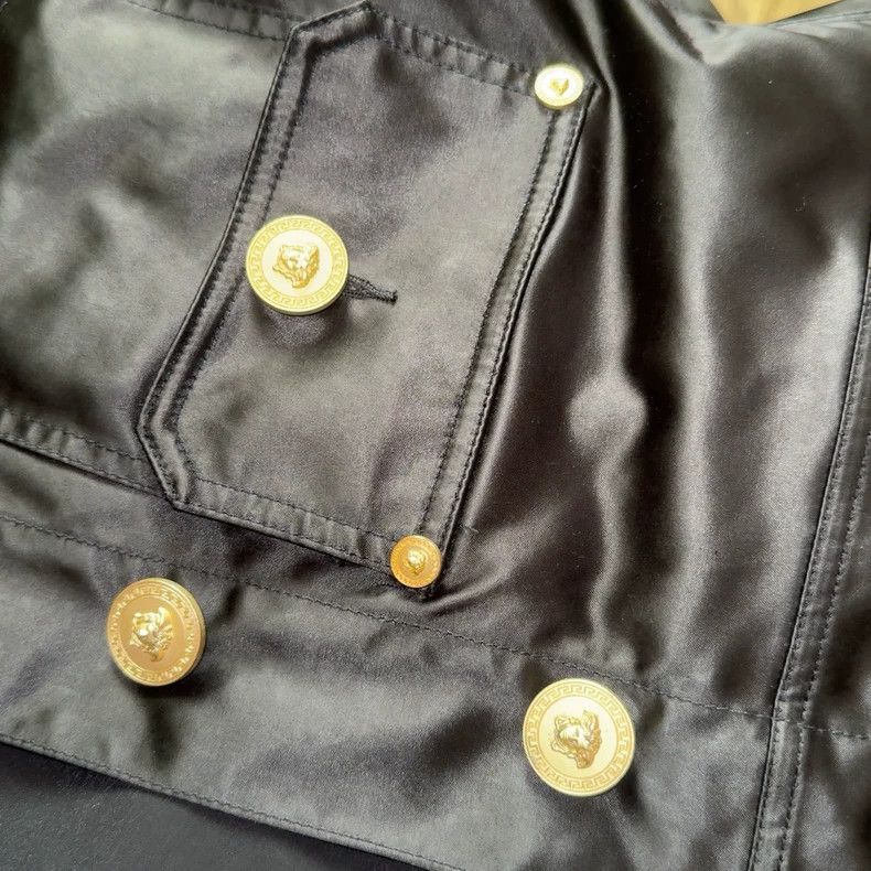 Versace Versace Black Leather Jacket M - dmc Size US M / EU 48-50 / 2 - 5 Thumbnail