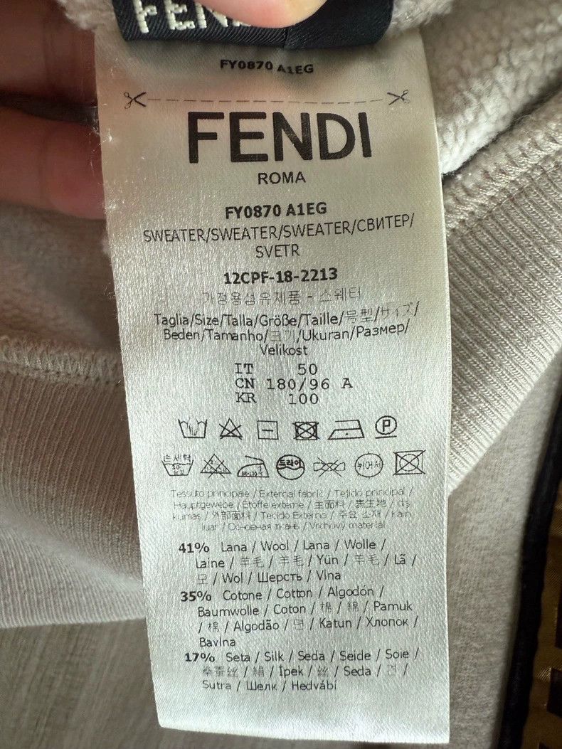 Fendi Fendi White Hooded Sweatshirt E0276 - dmc Size US M / EU 48-50 / 2 - 4 Thumbnail