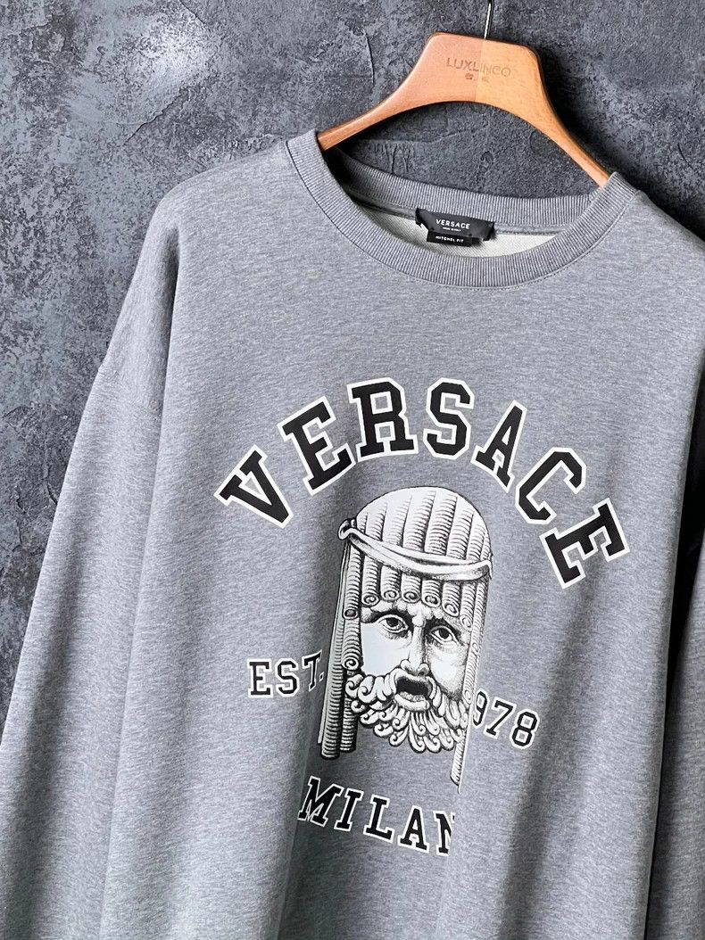 Versace VERSACE Multi-element Print Cotton Sweatshirt - dmc Size US L / EU 52-54 / 3 - 5 Thumbnail