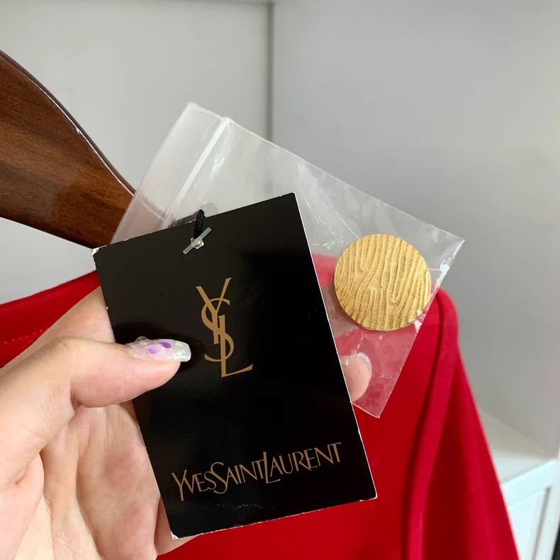 Yves Saint Laurent YSL Vintage Short Sleeve Jacket - dmc Size US M / EU 48-50 / 2 - 2 Thumbnail