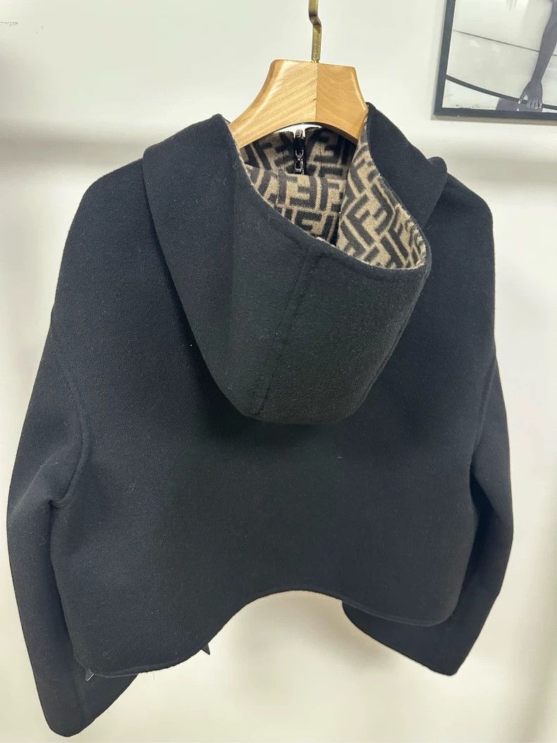 Fendi FENDI Black Printed Zip Jacket - dmc Size US S / EU 44-46 / 1 - 2 Thumbnail