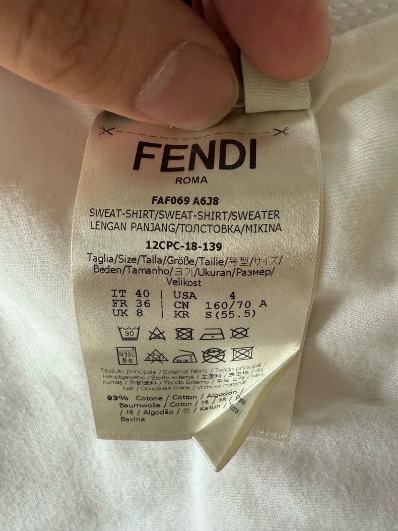 Fendi Fendi White Zip-Up Jacket - dmc Size US S / EU 44-46 / 1 - 6 Thumbnail