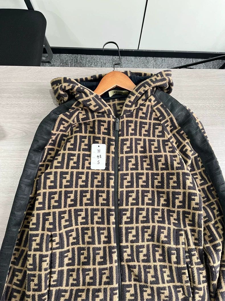Fendi Fendi Monogram Zip Hooded Jacket - dmc Size US S / EU 44-46 / 1 - 8 Thumbnail