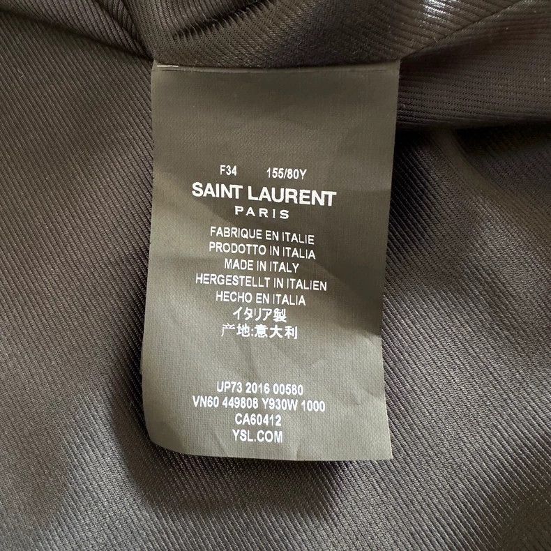 Yves Saint Laurent YSL Black Sequin Embroidered Jacket - dmc Size US XXS / EU 40 - 7 Thumbnail