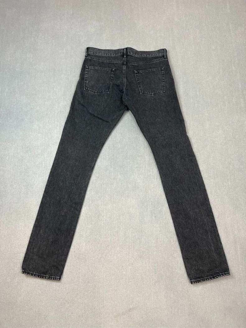 Yves Saint Laurent YSL Distressed Black Denim Jeans - dmc Size US 31 - 2 Thumbnail