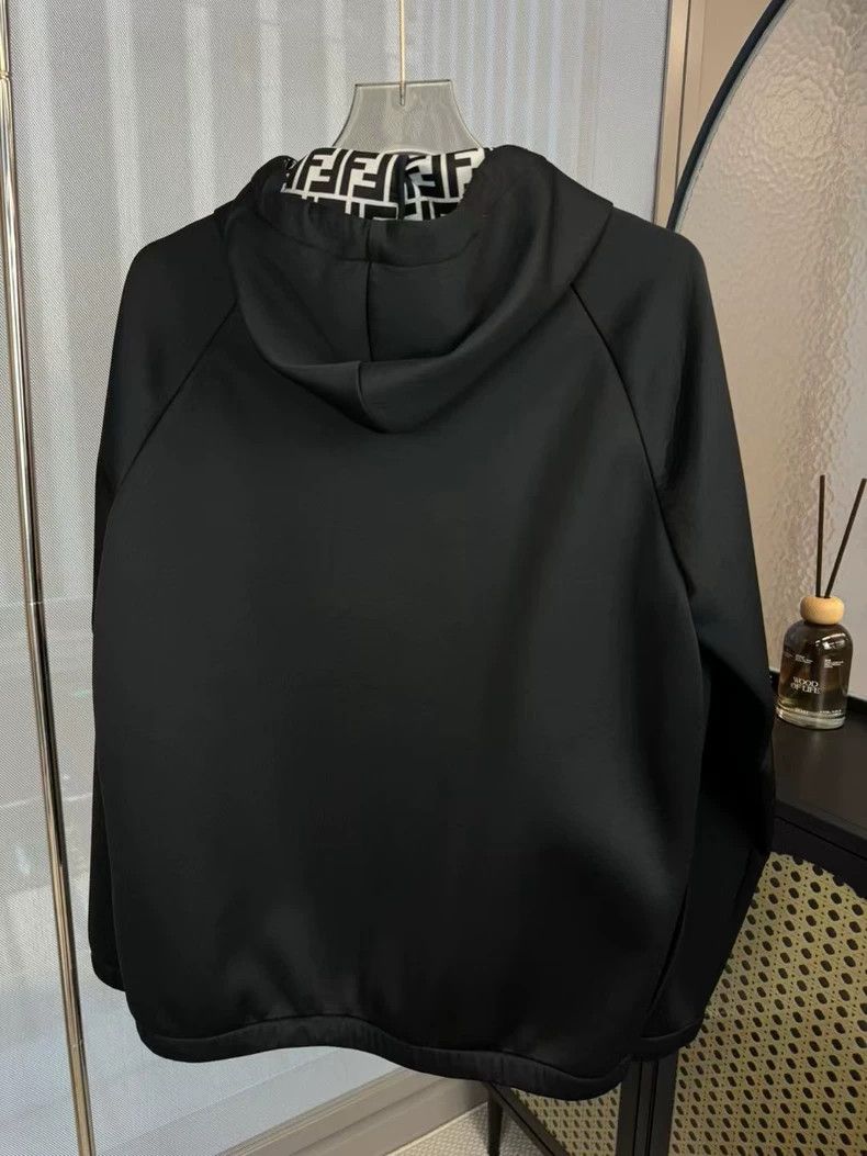 Fendi Fendi Logo Zip-Up Space Cotton Hoodie - dmc Size US L / EU 52-54 / 3 - 2 Thumbnail