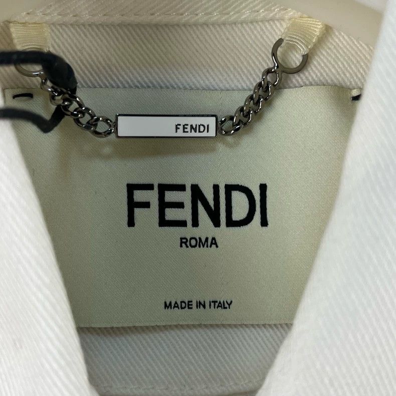 Fendi Fendi Sequin Logo Denim Jacket - dmc Size US M / EU 48-50 / 2 - 4 Thumbnail