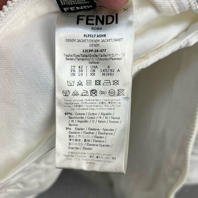 Fendi Fendi Sequin Logo Denim Jacket - dmc Size US M / EU 48-50 / 2 - 5 Thumbnail