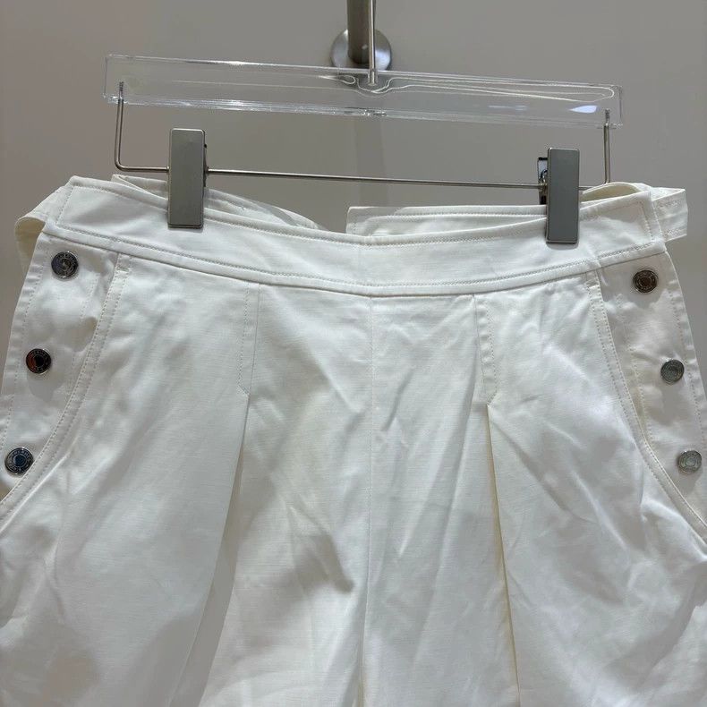 Hermes Hermes White Cotton Casual Shorts - dmc Size US 36 / EU 52 - 3 Thumbnail