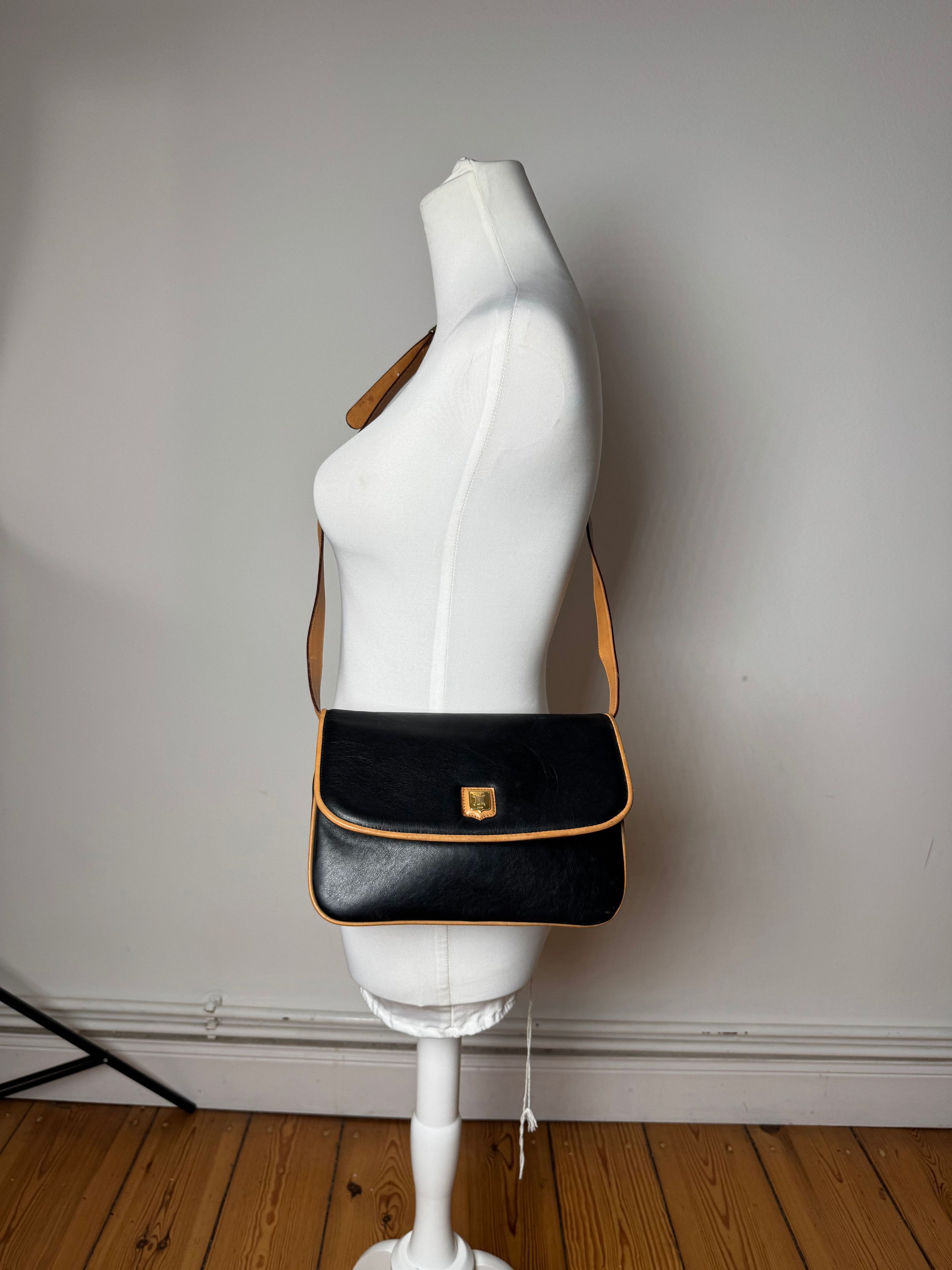 Celine Vintage Triomphe Bag Brown Black Size ONE SIZE - 4 Thumbnail