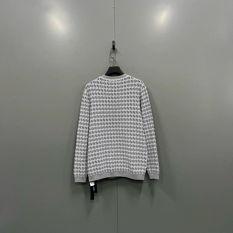 Fendi FENDI FF Logo Round Neck Sweater - dmc Size US XL / EU 56 / 4 - 2 Thumbnail