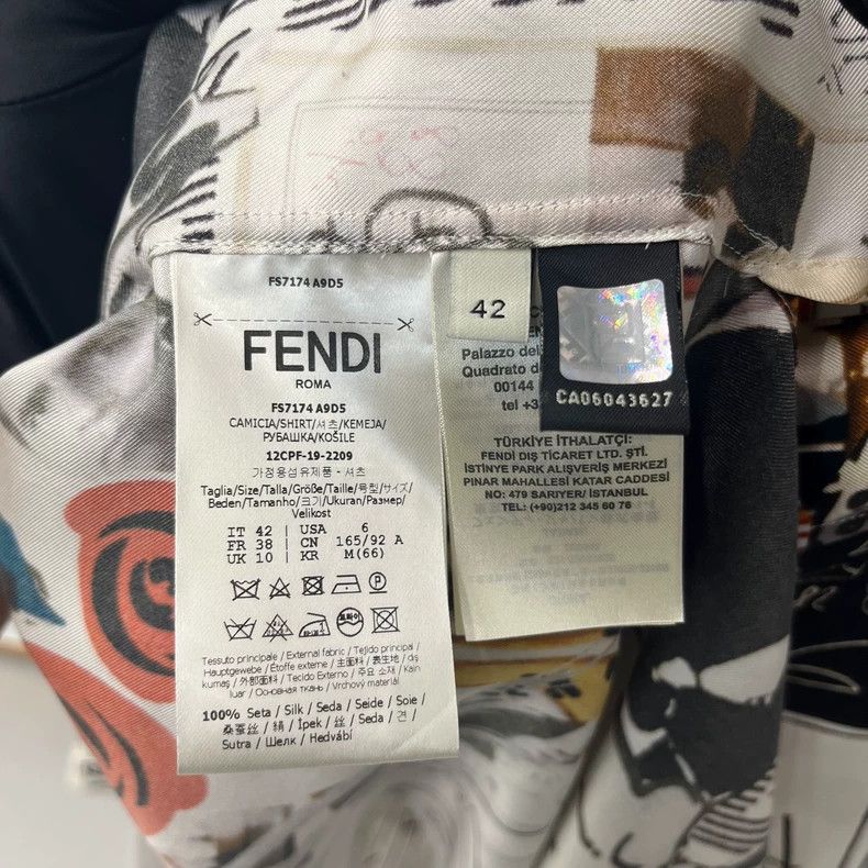 Fendi FENDI Silk Logo Artist Shirt Jacket - dmc Size US XL / EU 56 / 4 - 4 Thumbnail