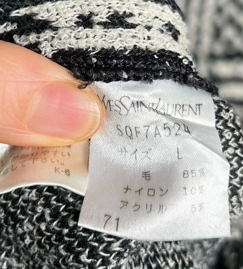 Yves Saint Laurent YSL Wool Colorblock Turtleneck Dress - dmc Size US L / EU 52-54 / 3 - 4 Thumbnail