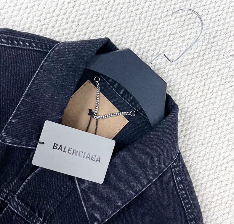 Balenciaga Balenciaga Black Denim Short Jacket - dmc Size US XS / EU 42 / 0 - 3 Thumbnail