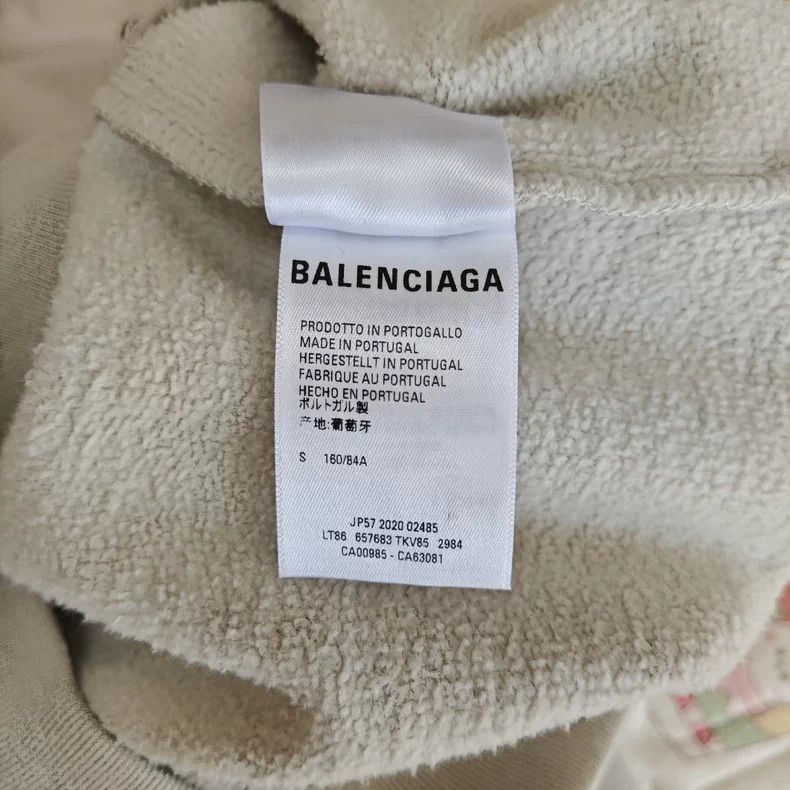 Balenciaga Balenciaga Fleece Hoodie Gray S - dmc Size US S / EU 44-46 / 1 - 5 Thumbnail