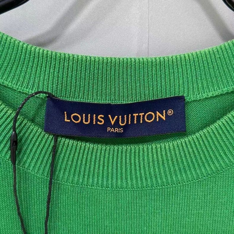 Louis Vuitton Louis Vuitton Green Knit Monogram Short Sleeve - dmc Size US S / EU 44-46 / 1 - 4 Thumbnail