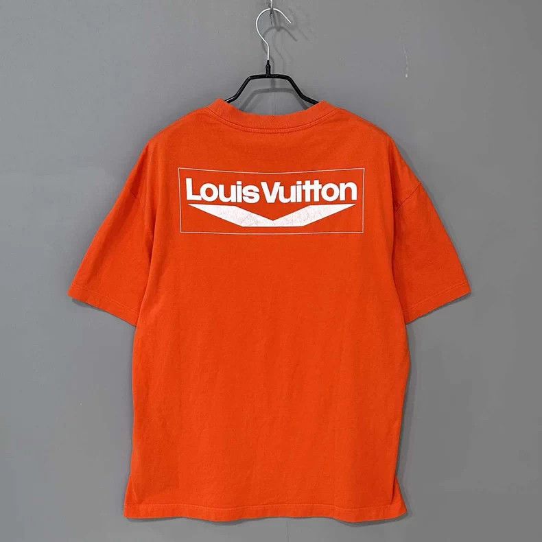 Louis Vuitton Louis Vuitton Orange Logo Short Sleeve Tee - dmc Size US M / EU 48-50 / 2 - 3 Thumbnail