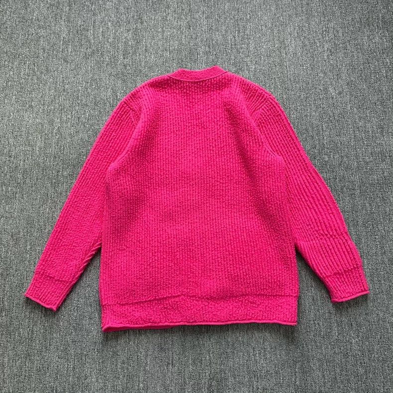 Balenciaga Balenciaga Pink V-Neck Wool Cardigan - dmc Size US S / EU 44-46 / 1 - 2 Thumbnail