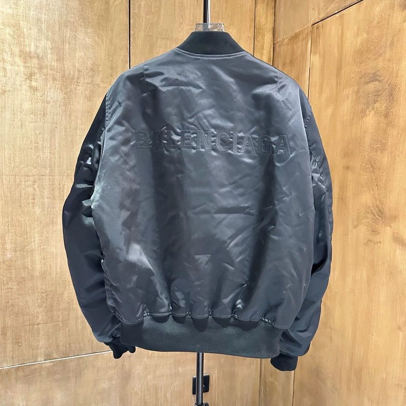 Balenciaga Balenciaga Black Orange Bomber Jacket - dmc Size US L / EU 52-54 / 3 - 2 Thumbnail