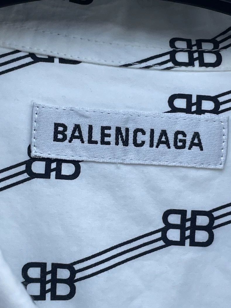 Balenciaga Balenciaga Logo Print Loose Shirt - dmc Size US XS / EU 42 / 0 - 5 Thumbnail