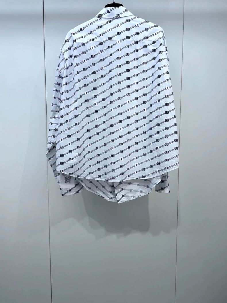 Balenciaga Balenciaga Logo Print Loose Shirt - dmc Size US XS / EU 42 / 0 - 3 Thumbnail