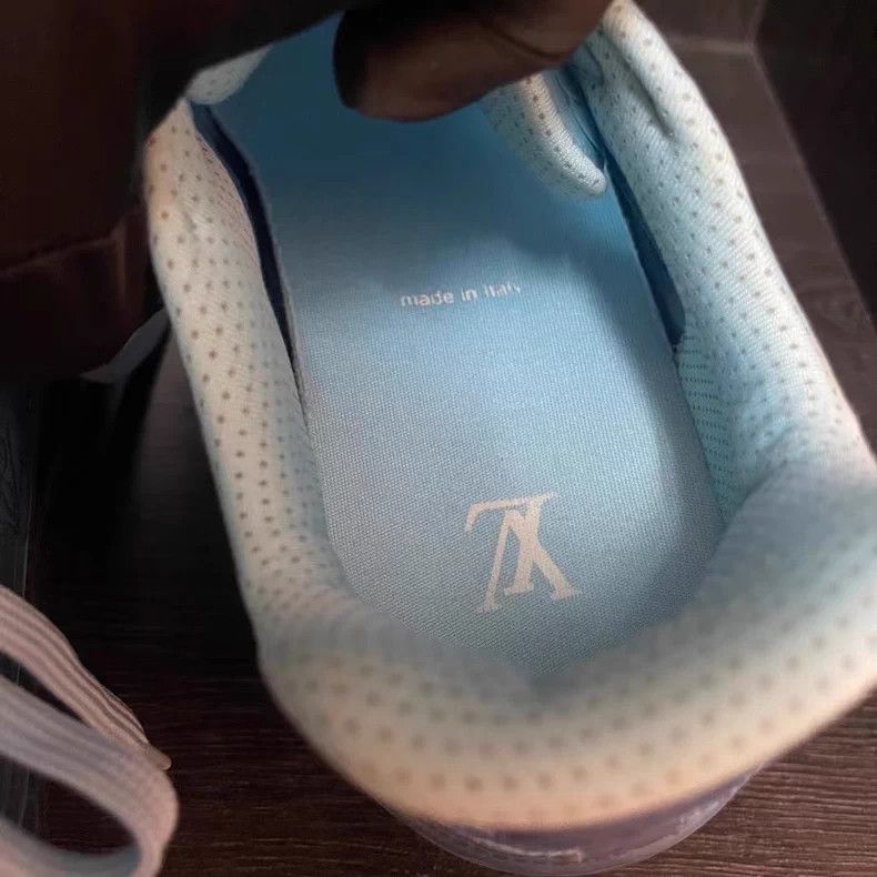 Louis Vuitton Louis Vuitton Blue PVC Trainer Sneakers - dmc Size US 8 / EU 41 - 8 Thumbnail