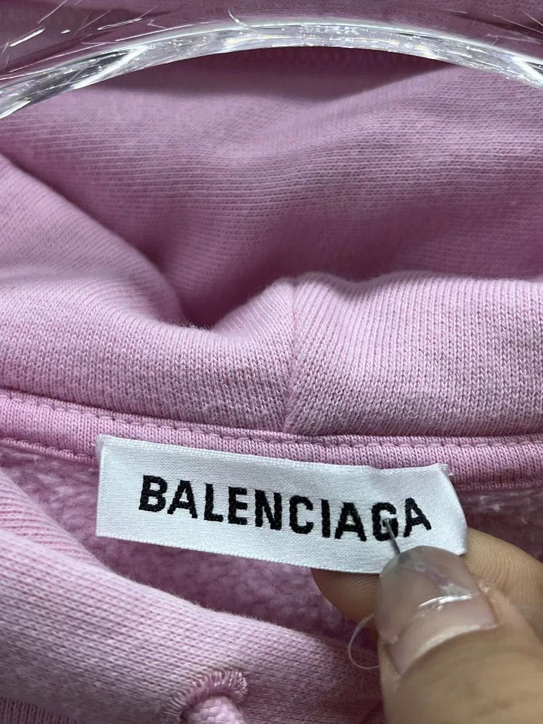 Balenciaga Balenciaga Pink Logo Hoodie XS - dmc Size US XS / EU 42 / 0 - 3 Thumbnail