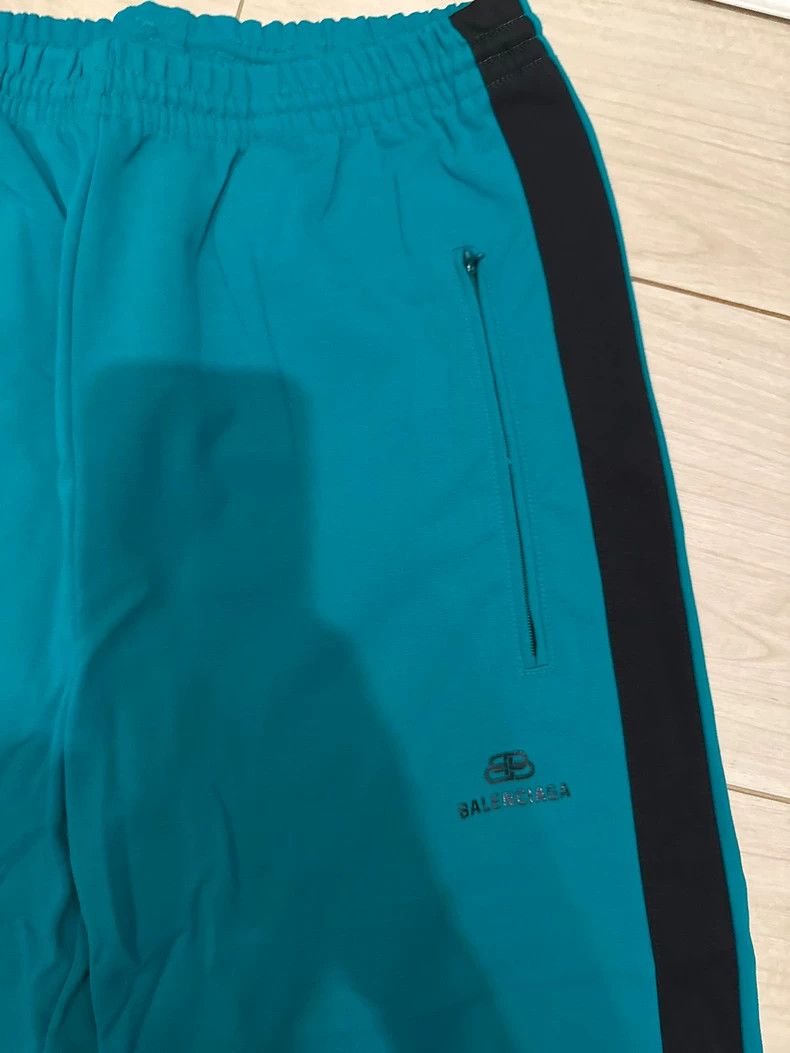Balenciaga Balenciaga Teal Elastic Waist Sweatpants - dmc Size US 31 - 2 Thumbnail