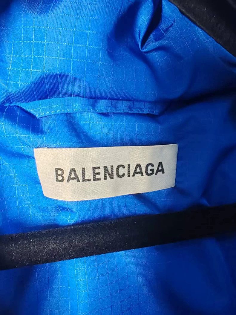 Balenciaga Balenciaga Blue Hooded Cotton Coat - dmc Size US XS / EU 42 / 0 - 3 Thumbnail