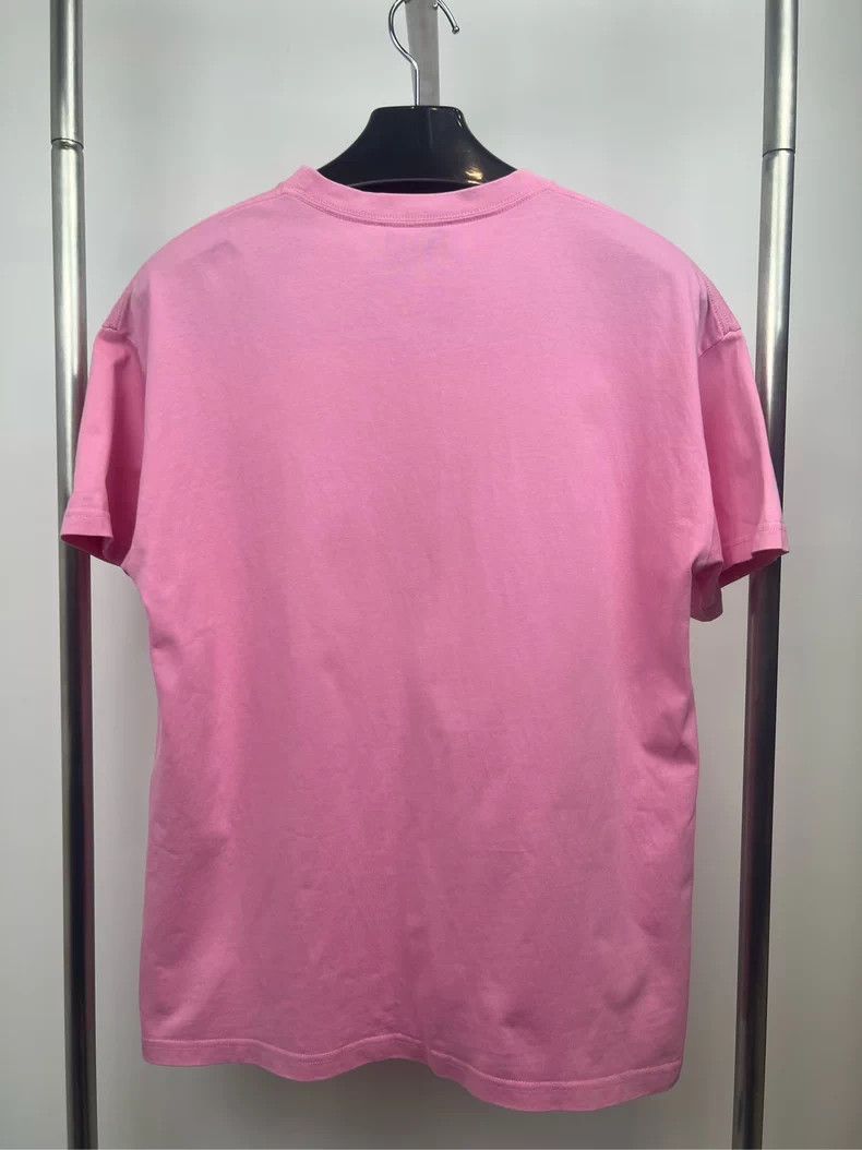 Balenciaga Balenciaga Pink Small Logo Short Sleeve T-shirt - dmc Size US S / EU 44-46 / 1 - 2 Thumbnail