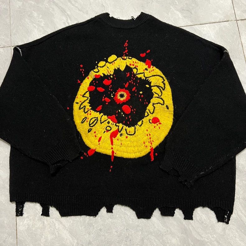 Supreme Saint Laurent x CPFM Smile Crew Sweater - dmc Size US M / EU 48-50 / 2 - 4 Thumbnail
