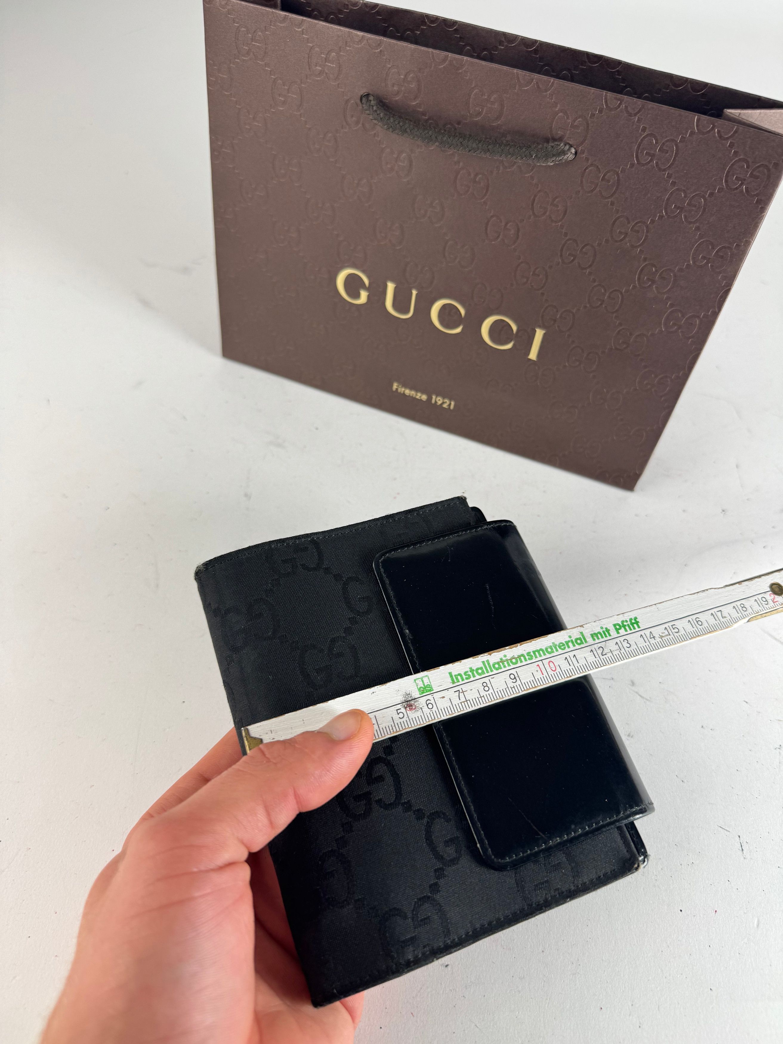 Gucci Vintage Monogram Card Holder Organizer Black Size ONE SIZE - 9 Thumbnail