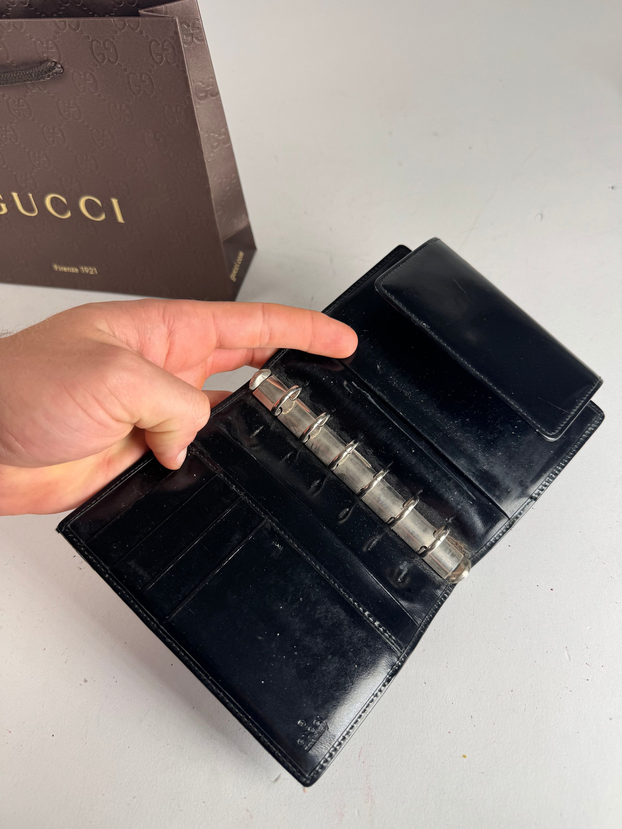 Gucci Vintage Monogram Card Holder Organizer Black Size ONE SIZE - 4 Thumbnail