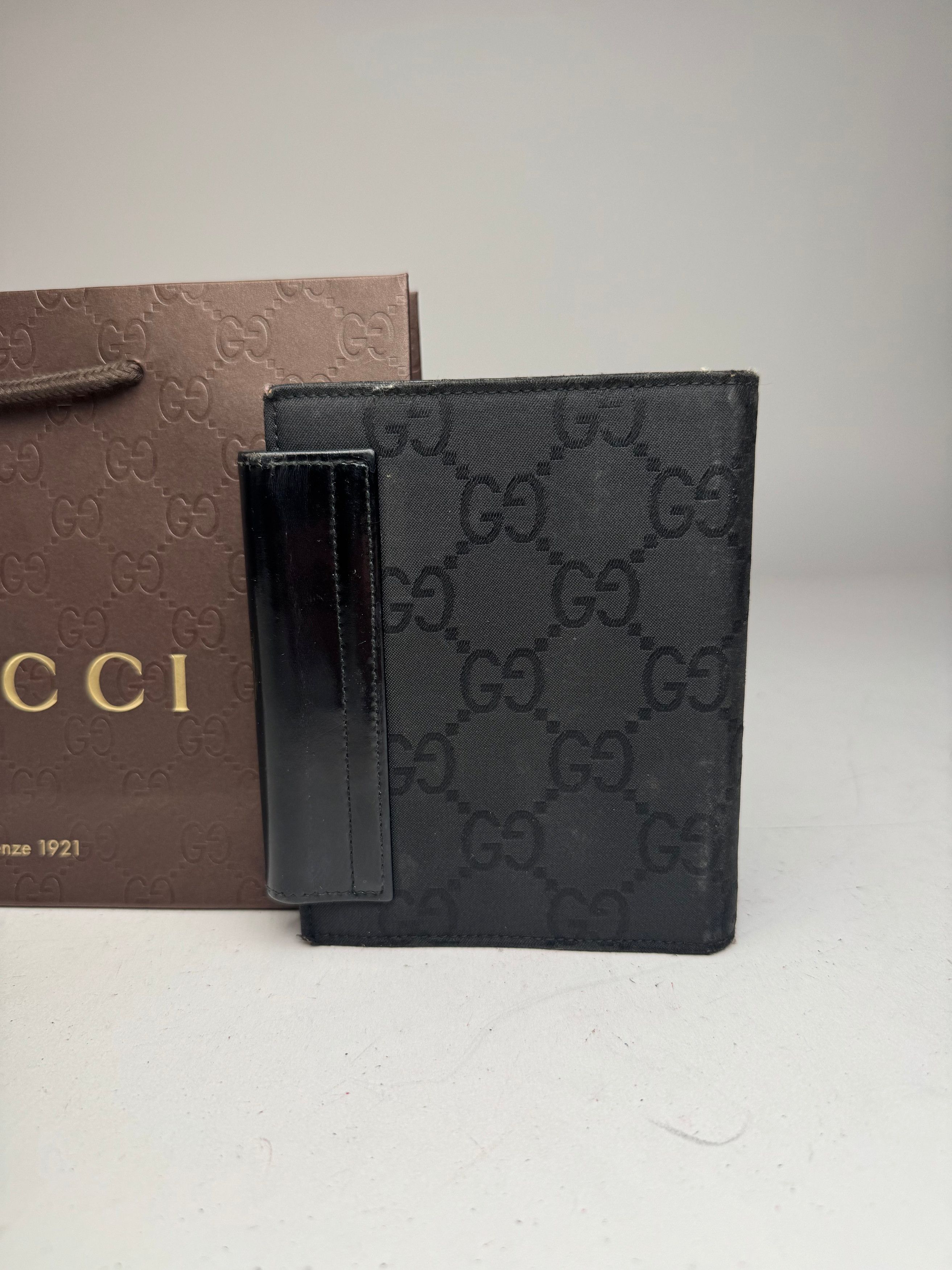 Gucci Vintage Monogram Card Holder Organizer Black Size ONE SIZE - 8 Thumbnail