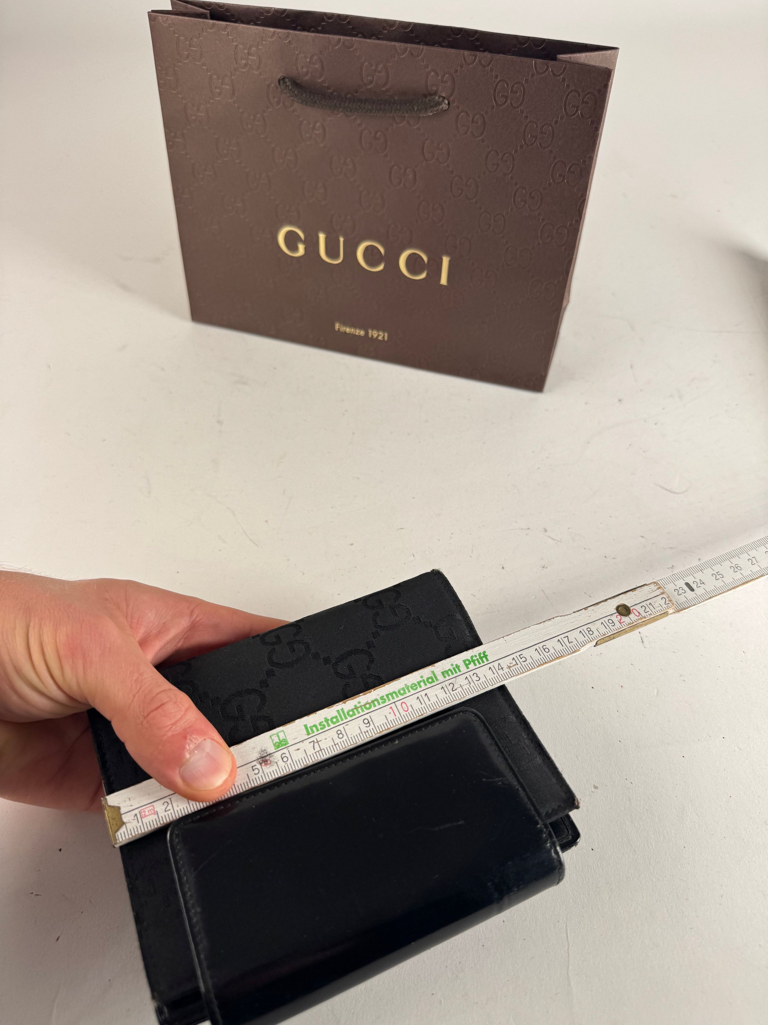Gucci Vintage Monogram Card Holder Organizer Black Size ONE SIZE - 10 Thumbnail