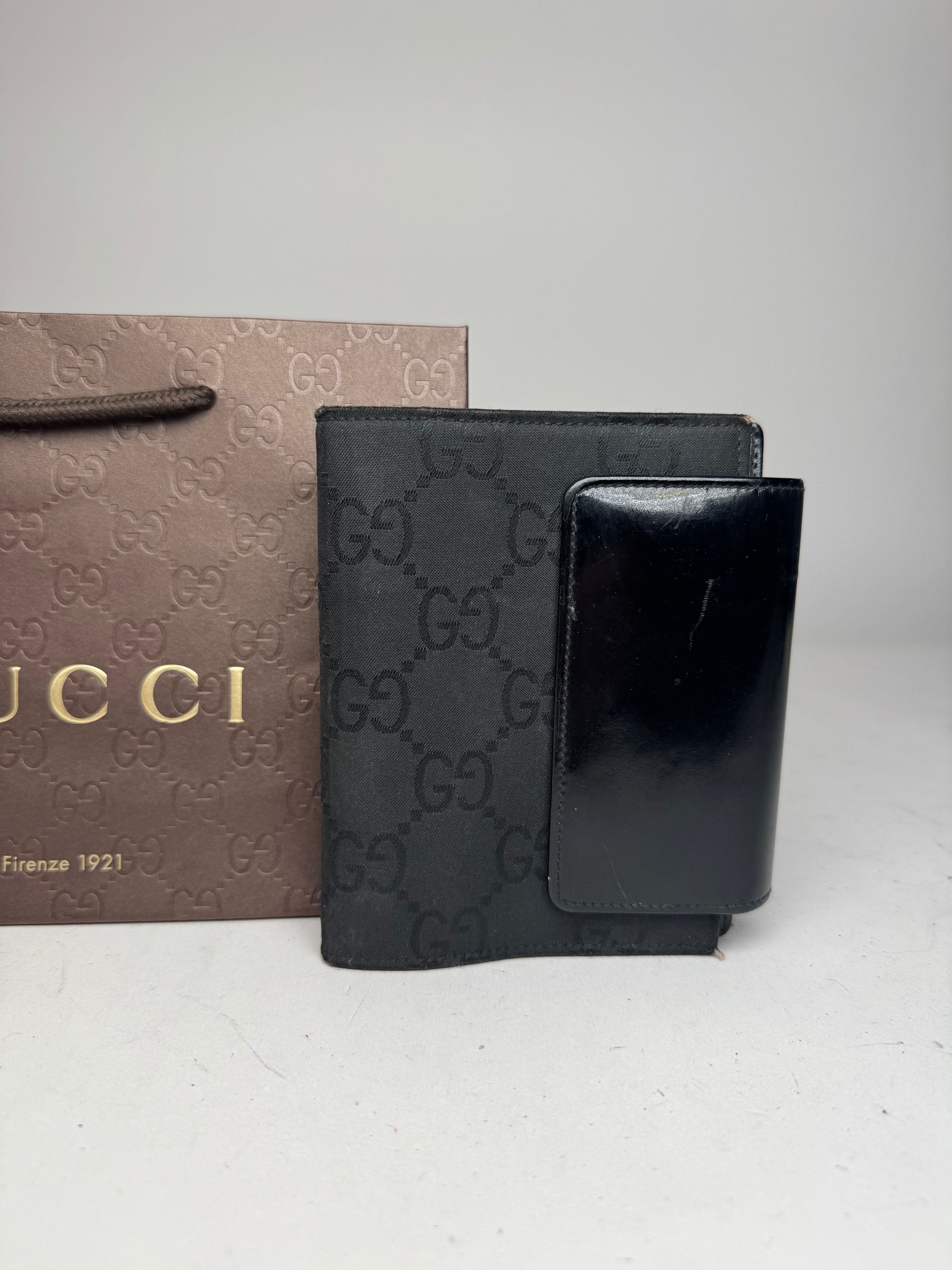Gucci Vintage Monogram Card Holder Organizer Black Size ONE SIZE - 5 Thumbnail