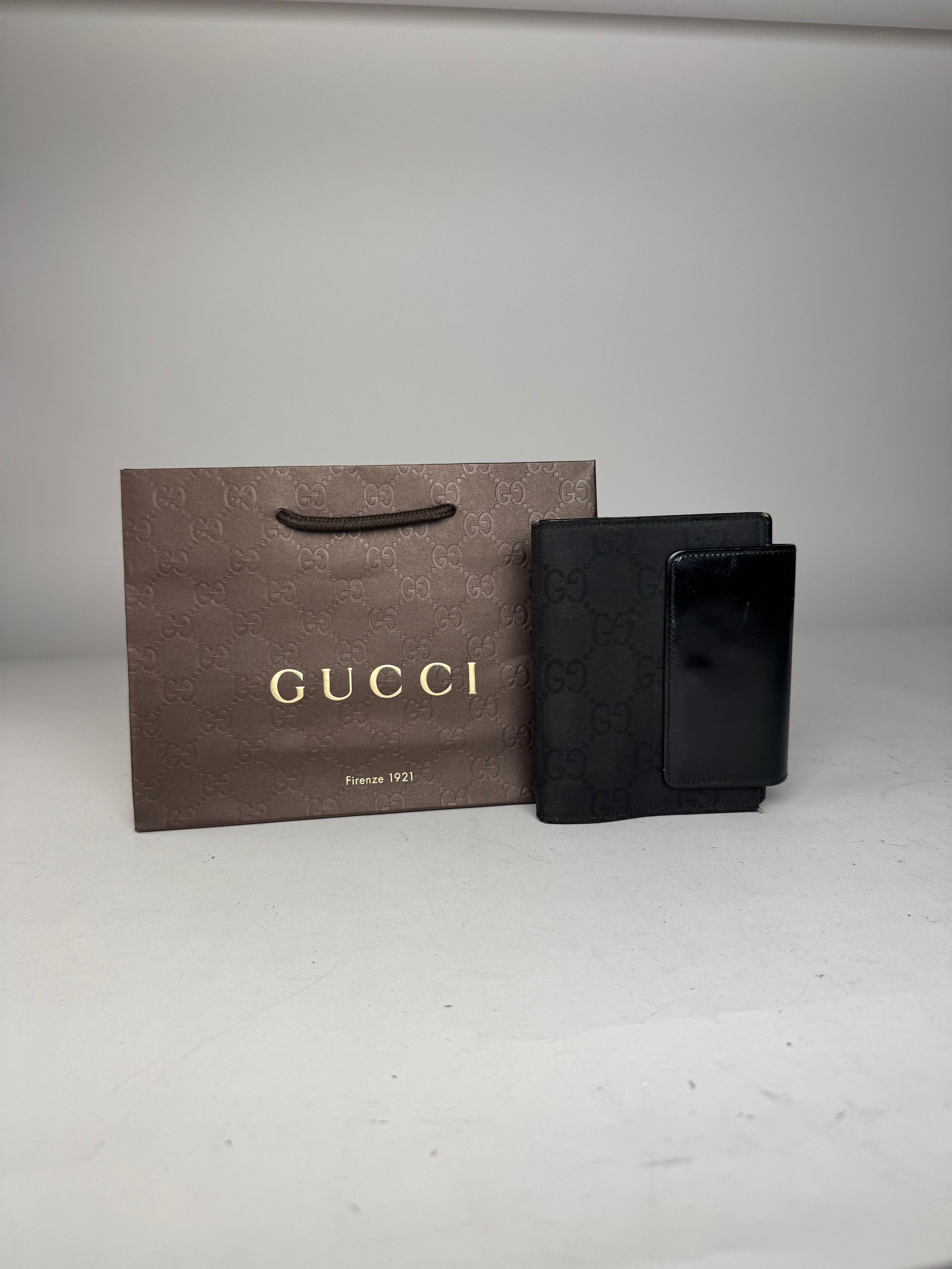 Gucci Vintage Monogram Card Holder Organizer Black Size ONE SIZE - 11 Thumbnail