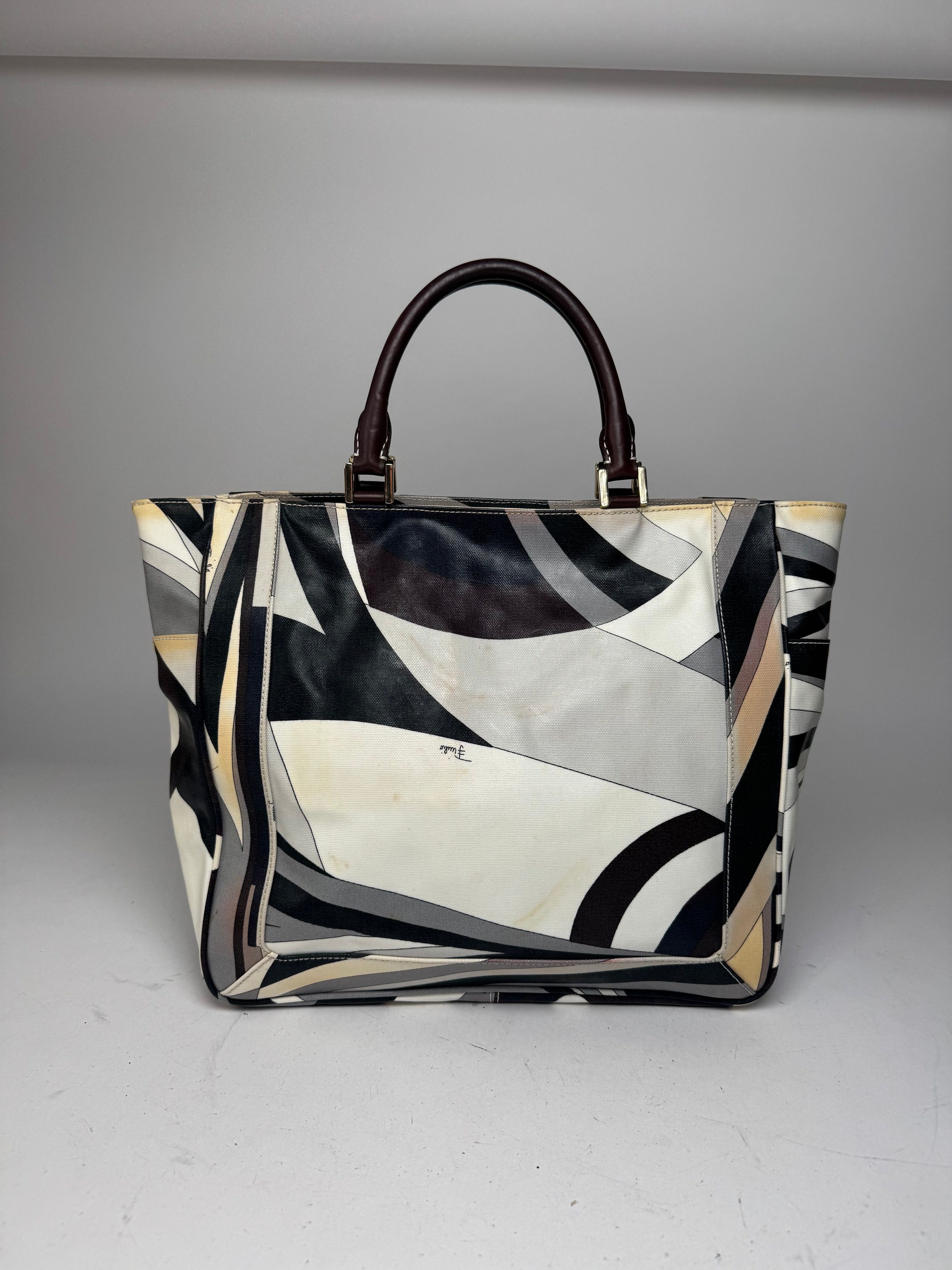 Emilio Pucci Vintage Abstract Bag grey Brown Size ONE SIZE - 6 Thumbnail