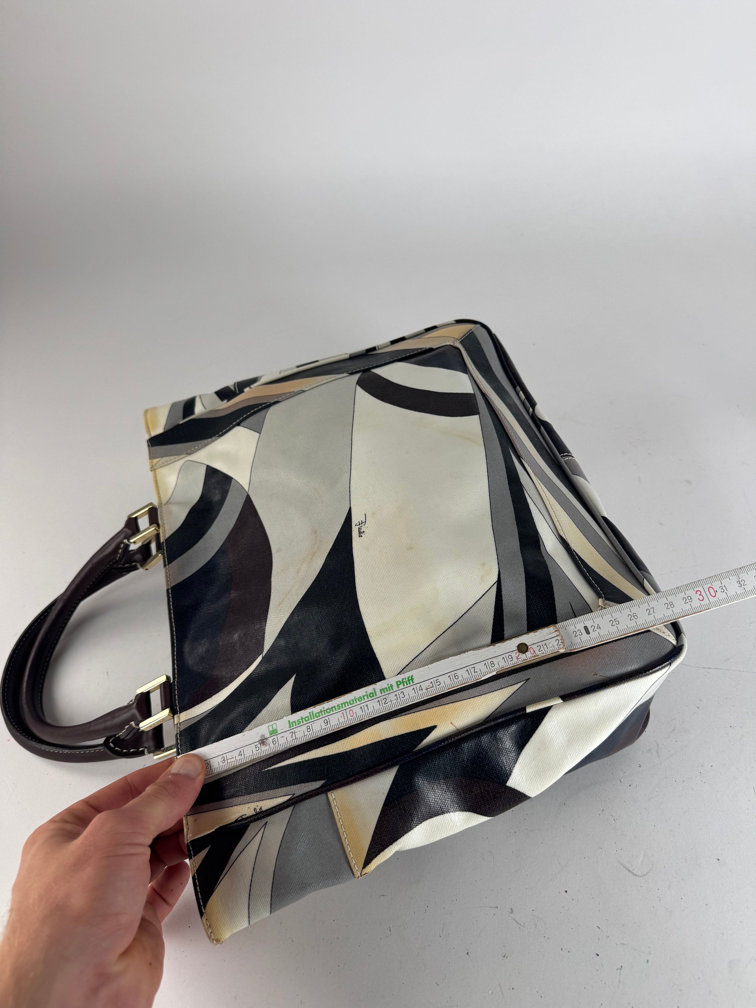 Emilio Pucci Vintage Abstract Bag grey Brown Size ONE SIZE - 12 Thumbnail