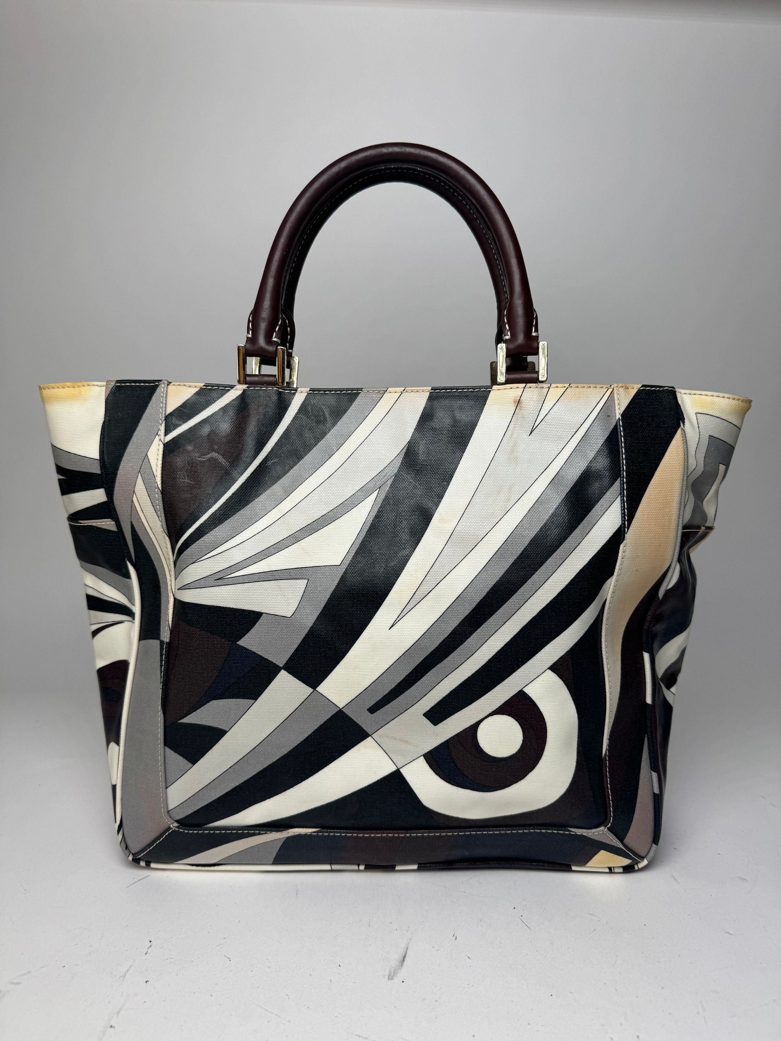 Emilio Pucci Vintage Abstract Bag grey Brown Size ONE SIZE - 2 Thumbnail