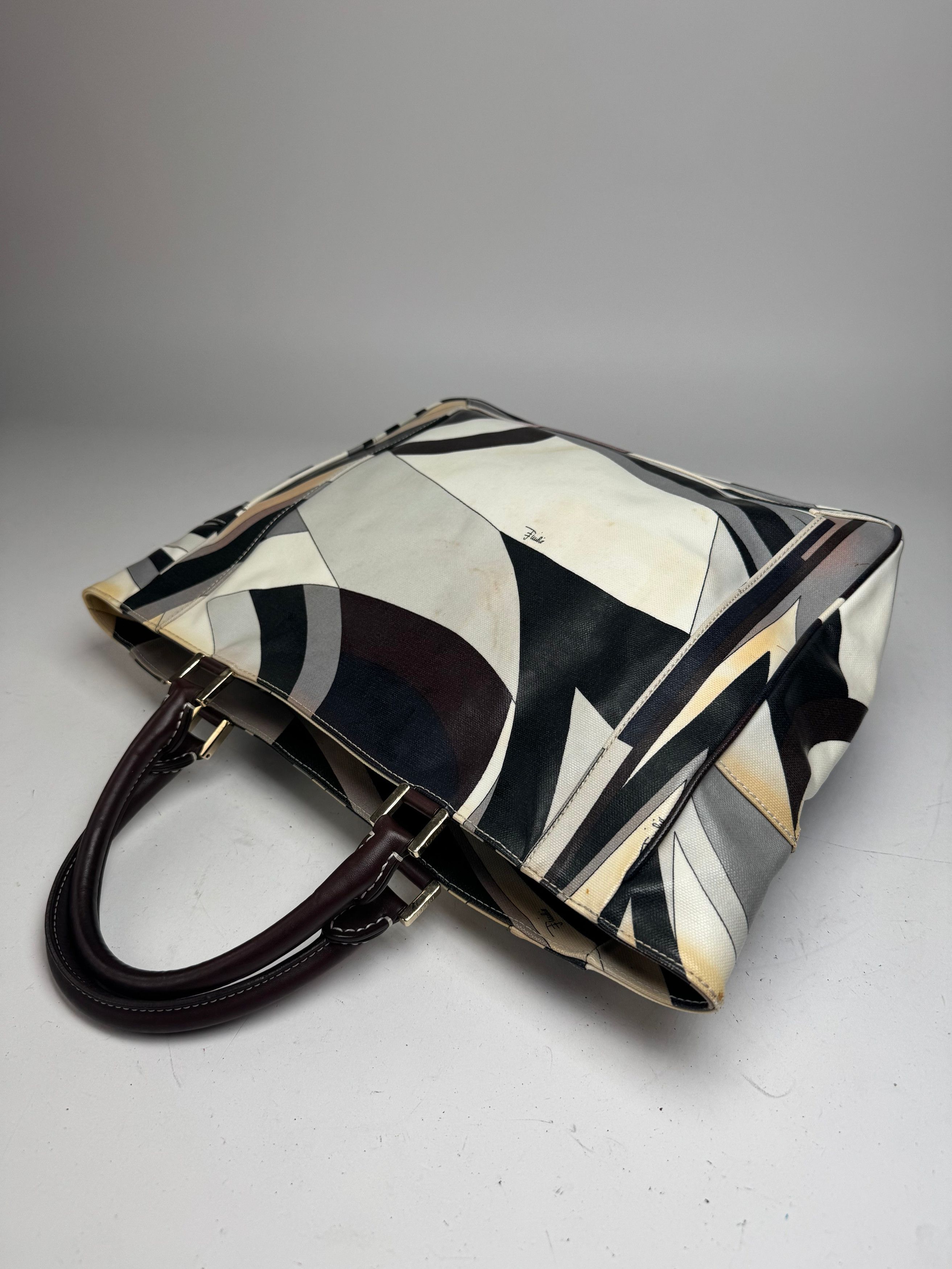 Emilio Pucci Vintage Abstract Bag grey Brown Size ONE SIZE - 10 Thumbnail