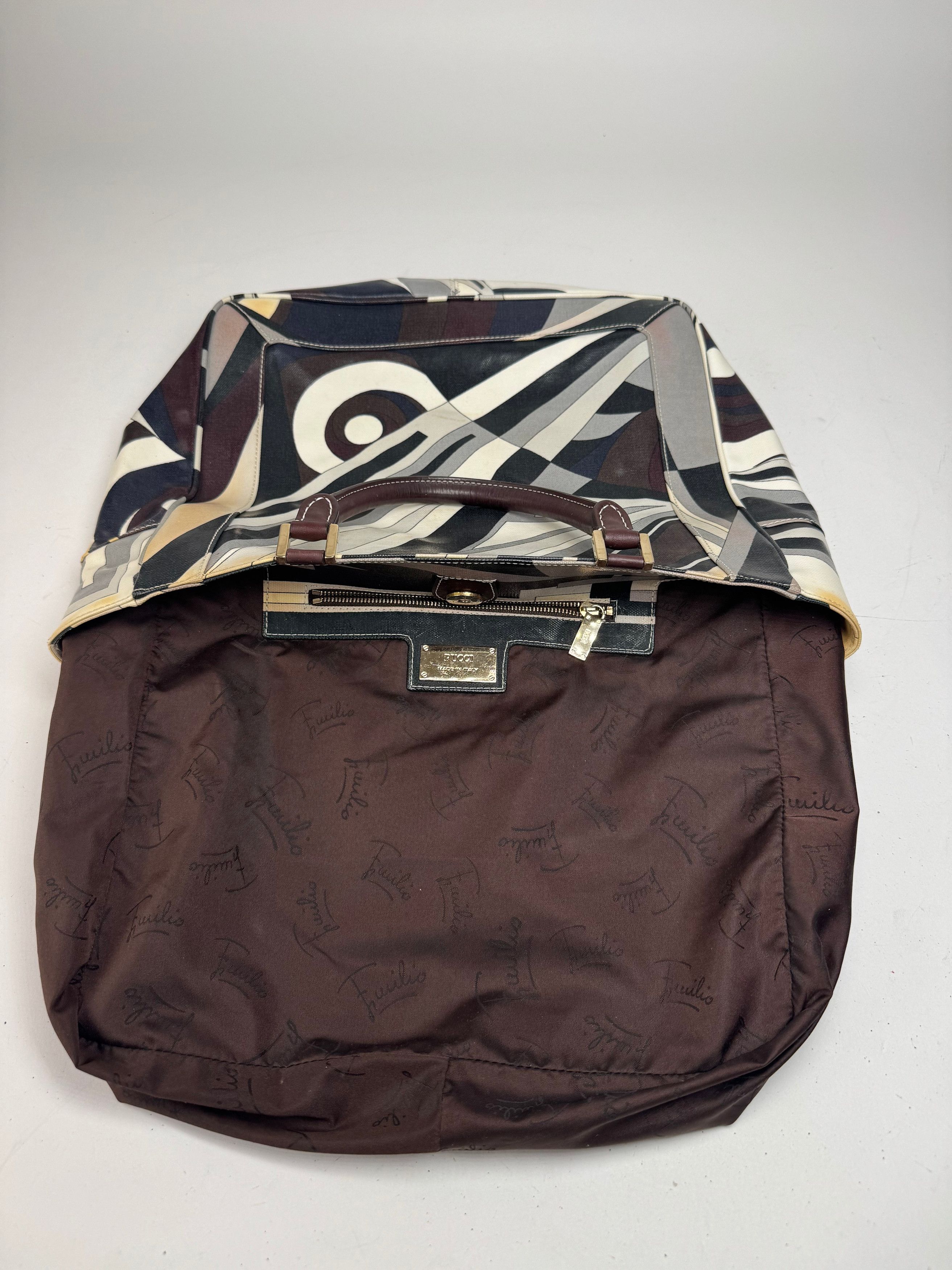 Emilio Pucci Vintage Abstract Bag grey Brown Size ONE SIZE - 3 Thumbnail