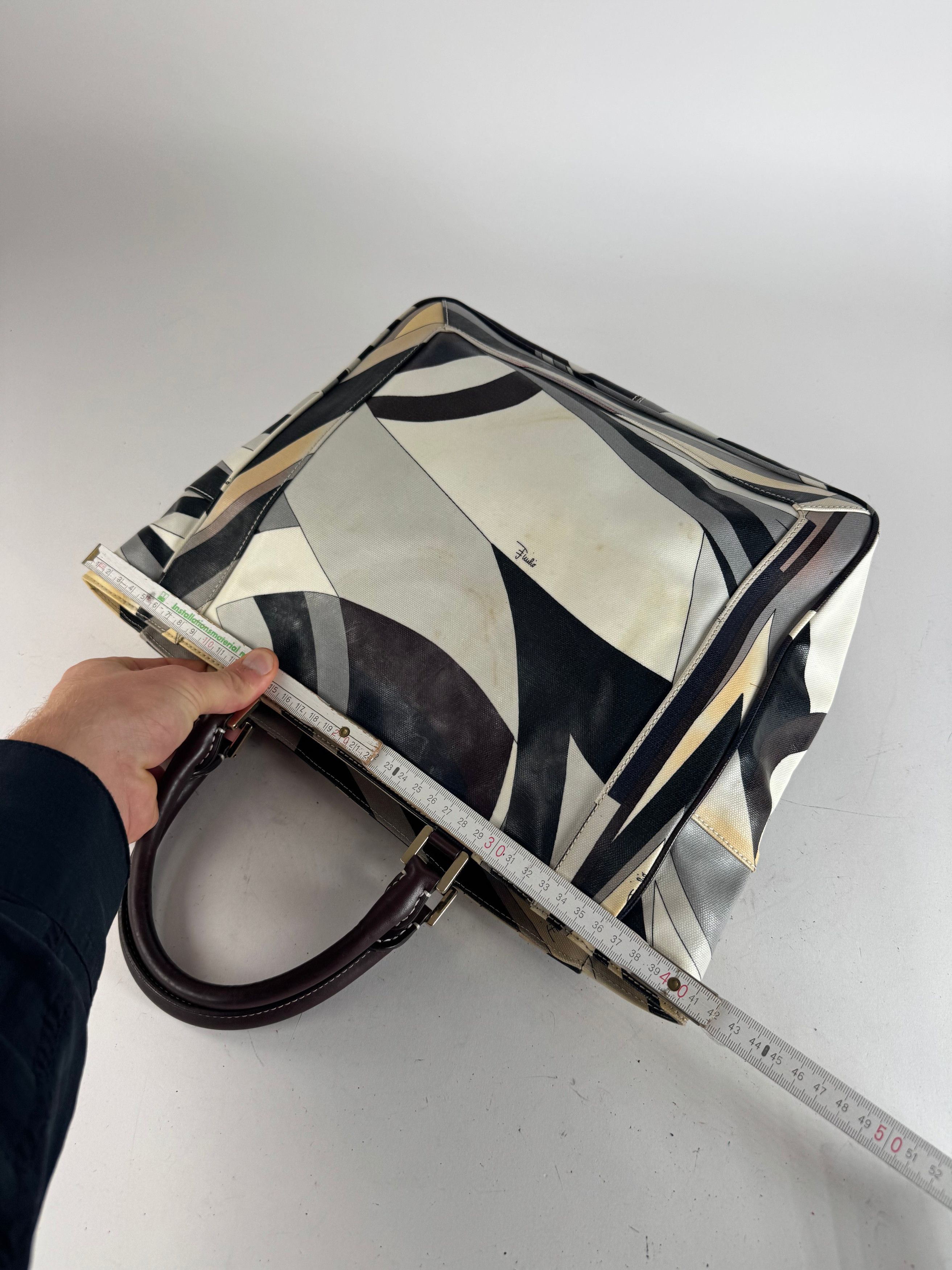 Emilio Pucci Vintage Abstract Bag grey Brown Size ONE SIZE - 11 Thumbnail