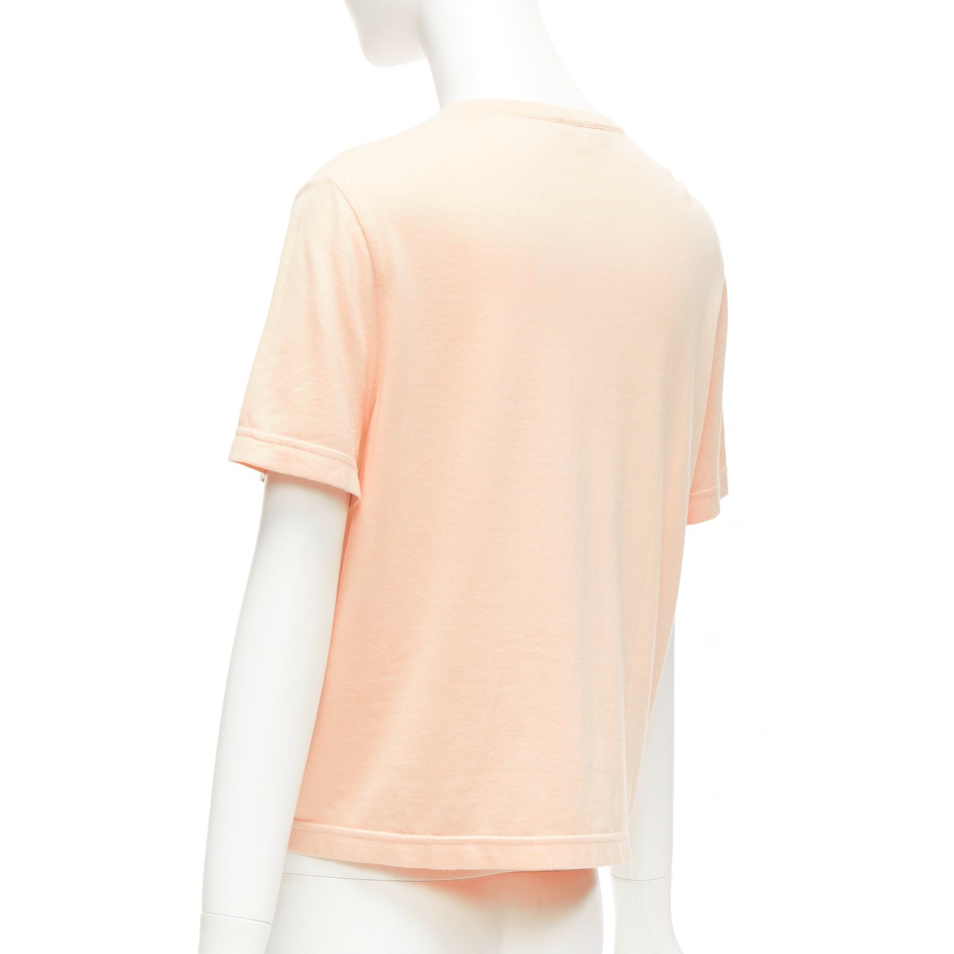 Chanel CHANEL 2020 peach pink macrame hollow logo cropped pocketed tshirt FR38 M Size M / US 6-8 / IT 42-44 - 6 Thumbnail